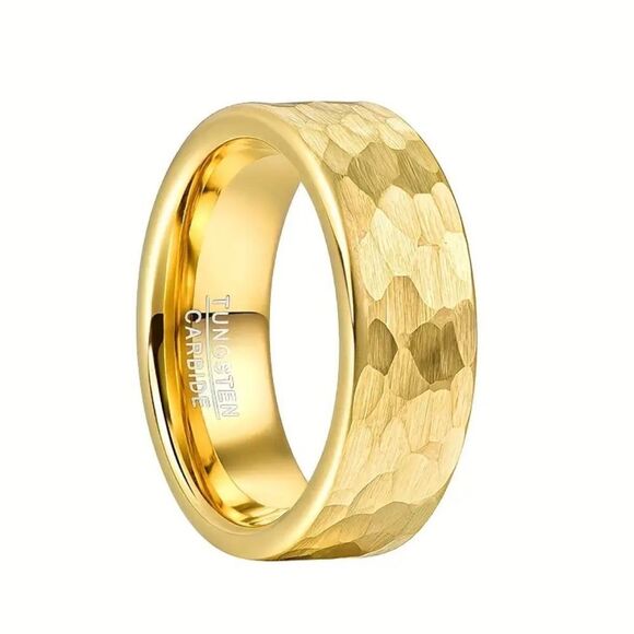 Tungsten Carbide Gold Finish Ring - Picture 6 of 6
